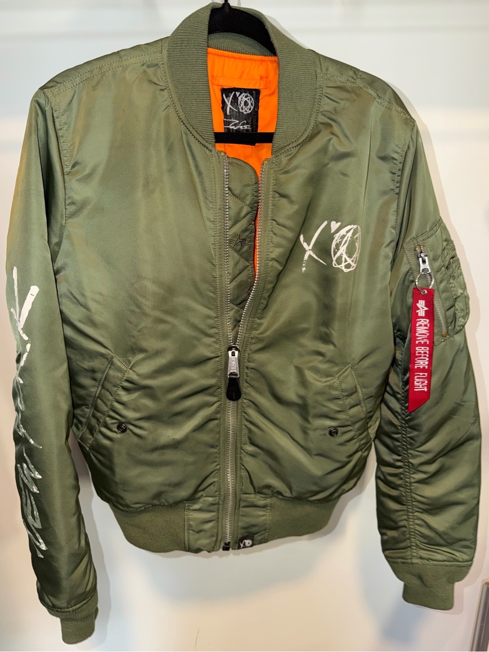 The Weeknd Olive Green bomber